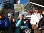 Hundreds gathered in Portland to stop the nomination of Betsy DeVos as U.S. Education Secretary.