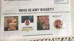 A flier calls for the resignation of Amy Boget, a councilor in Yacolt, in July 2020. Boget had proposed a proclamation that denounced systemic racism.