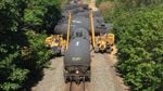 A train carrying crude oil derailed near the Columbia River Gorge town of Mosier, Oregon, in June 2016.