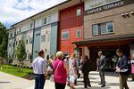 Vancouver city leaders celebrated the grand opening of Caples Terrace, a new public housing project offering affordable units to young adults who have aged out of foster care or fallen into homelessness.