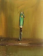 Even established downtown galleries like Froelick offer works for under $1,000, such as "Girl Scout Knife A" by Gabriel Liston.