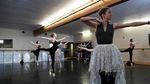 Dancers from Eugene Ballet at rehearsal for "The Snow Queen"