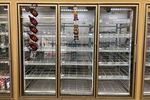 The milk shelf is mostly empty at a Giant grocery store on Tuesday in Washington.