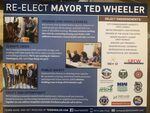 A mailer for Portland Mayor Ted Wheeler's reelection campaign includes an endorsement from Commissioner Chloe Eudaly that he didn't receive.