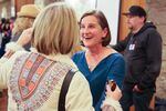 Bend Mayor elect Sally Russell celebrates with supporters on Nov. 6, 2018