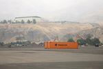 The container yard at the Port of Lewiston, Idaho is virtually empty. Last year at this time there were 250 containers here, ready to carry farmer's crops down the Snake and Columbia Rivers to the Port of Portland and onto Asia and South America.