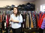 Melinda Torres, Homeless Liaison and At Risk Kids Program Manager, discusses the clothing items available to children in need at the ARK Center on the campus of Marshfield High School in Coos Bay, Oregon on Tuesday November 15, 2022. 