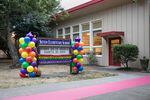 Sitton Elementary School's front sign decorated to welcome students to the first day of school on August 29, 2023 in Portland. 