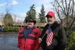 Jim Jolley and his father Lloyd Jolley at the March 4 Trump rally.