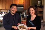 Heidi Nestler and her husband, Daisuke Fukushima, who makes natto at home