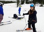 Participants of Open Slopes PDX receive ski lessons on Mount Hood in March 2022. The grassroots group aims to get people of color involved in winter sports.