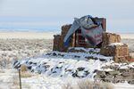 Those who wanted the armed militants to leave Eastern Oregon's Malheur National Wildlife Refuge near Burns, Oregon, kept ripping down a sign the occupiers put up, in January. 