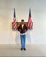 "Under the Flag" is on display at the Russo Lee Gallery. Julian Gaines is the artist behind the exhibition.