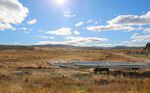 Irrigation equipment and cattle frame views of Eastern Oregon near Ironside in Malheur County on Nov. 17, 2021.