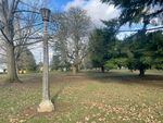 This photo supplied by Portland Parks and Recreation shows an aging lamppost set for removal in Woodstock Park. 