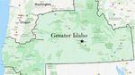 A map showing what a so-called Greater Idaho would look like if several counties left Oregon to join Idaho.