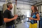 Rep. Jaime Herrera Beutler tours Vancouver's Ghost Runners Brewery with owner and founder Jeff Seibel in 2017.