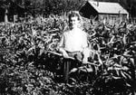 A woman working in a "Victory Garden" in Lake County, Ore., in 1944.