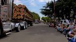 About a third of the Philomath Frolic & Rodeo parade is made up of log trucks.