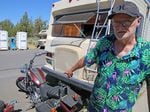 John Glaubitz has lived in a trailer on Hunnell Road in Bend for more than 6 years. He says he doesn't know where his trailers and motorcycle will go, after the city completes its planned removal of the camp on July 17.