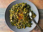 West African style callaloo made with collard greens