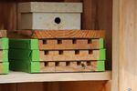 Ron Spendal designed and built his own nesting trays so he could study mason bees.