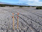 Stakes mark a mining claim in the Alvord Desert near Fields, Ore. Reedy Lagoon Corporation of Australia was targeting lithium brines associated with geothermal hot springs before their claims were invalidated.