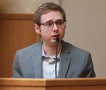Ian Cranston speaks during his murder trial at the Deschutes County Courthouse in Bend, Ore., on Nov. 9, 2022.