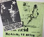 These fliers promoting shows and DIY records were created in the early 1990s when riot grrrl started in Olympia, Washington. They are part of James Maeda's collection.