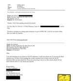 A September 2016 email exchange between NORCOR Lt. Dan Lindhorst and ICE official Larry Peterson.