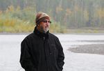 Nooksack Tribe planning manager Ross Cline Jr. in front of the Nooksack River