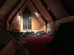An emergency shelter for people experiencing homelessness at the First Presbyterian Church in Bend.