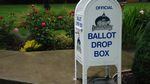 Ballot box at Benton County Courthouse in Corvallis