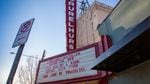 The Laurelhurst Theater's marquee in Portland, Ore., on Thursday, March 19, 2020. The Laurelhurst, like many theaters across the nation, has temporarily closed its doors due to the new coronavirus pandemic.