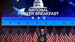 President Joe Biden speaks at the National Prayer Breakfast, Thursday, Feb. 3, 2022, on Capitol Hill in Washington.