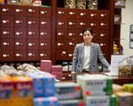 Carmen Chin, who runs Amity Clinic and Yang He Herbal Pharmacy, is pictured in Southeast Portland, Ore., Friday, Feb. 14, 2020.
