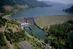 Lookout Point Dam is one of 13 large dams in the Willamette River Basin managed by the U.S. Army Corps of Engineers.