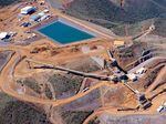 An aerial view in 2015 in New Caledonia shows the Koniambo Nickel SAS metallurgical plant.
