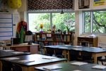 An updated classroom at Tubman Middle School in Portland.