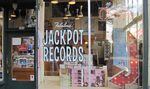 Exterior of Jackpot Records in downtown Portland