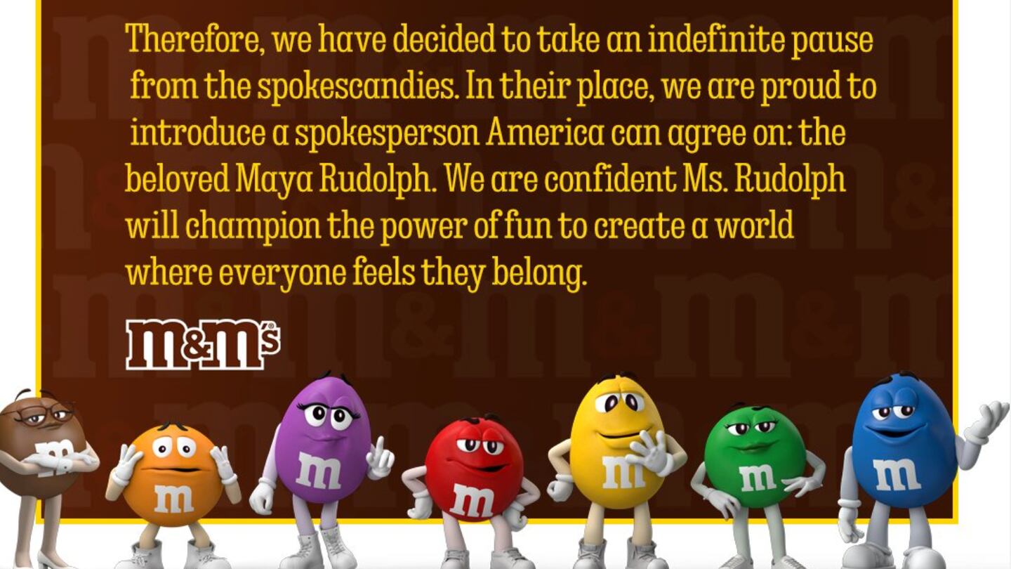 M&M's replaces its spokescandies with Maya Rudolph after Tucker Carlson's  rants - OPB