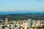 Pittock Mansion is a short walk off the Wildwood Trail's second leg and provides a tremendous view of Portland and Mount Hood.