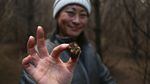 Sunny Diaz holds an Oregon winter white truffle.