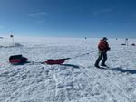 Oregon State University Glaciologist Erin Pettit studies Thwaites Glacier in Antarctica.