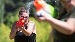 Dozens of people brought their water weapons for the Seventh Annual Water Gun Fight in Laurelhurst Park Sunday, July 30, 2017.