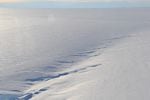 It doesn't look like much, but this snow-filled rift on Thwaites Glacier is one of several deep expanding cracks being tracked by OSU glaciologists. The cracks will eventualy contribute to the collapse of the glacier's ice sheet, which will drive sea level rise.