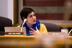 Rep. Anna Williams, D-Hood River, speaks during a House Committee on Human Services and Housing meeting the Oregon Capitol, Wednesday, Feb. 20, 2019. Williams faces a difficult reelection in her district next year.