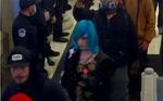 FILE - Oregon resident Lilith Saer is seen inside the U.S. Capitol on Jan. 6, 2021. Saer pleaded guilty to parading, demonstrating, or picketing in a capitol building.