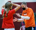 Oregon Treasurer Tobias Read coaches a girls basketball team in January 2022, in Beaverton. “I had parents who made it really clear that I was benefiting from people who came before me and invested in the future I was benefiting from,” Read said. “I have some responsibility to try and continue that tradition.”