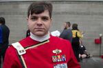 Jacob Hansen got most of his Star Trek costume on Ebay. Then he pinned on the medals and ribbons he earned as a Marine sergeant in Iraq and Afghanistan.
